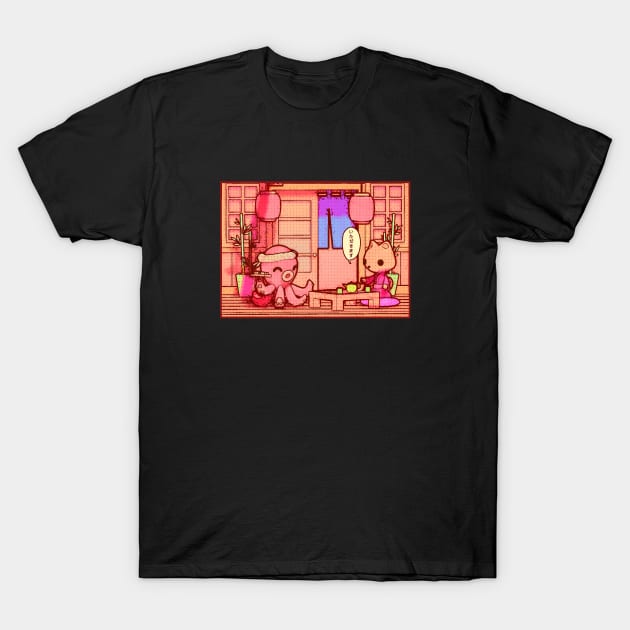 cute japanese kawaii restaurant T-Shirt by walterorlandi